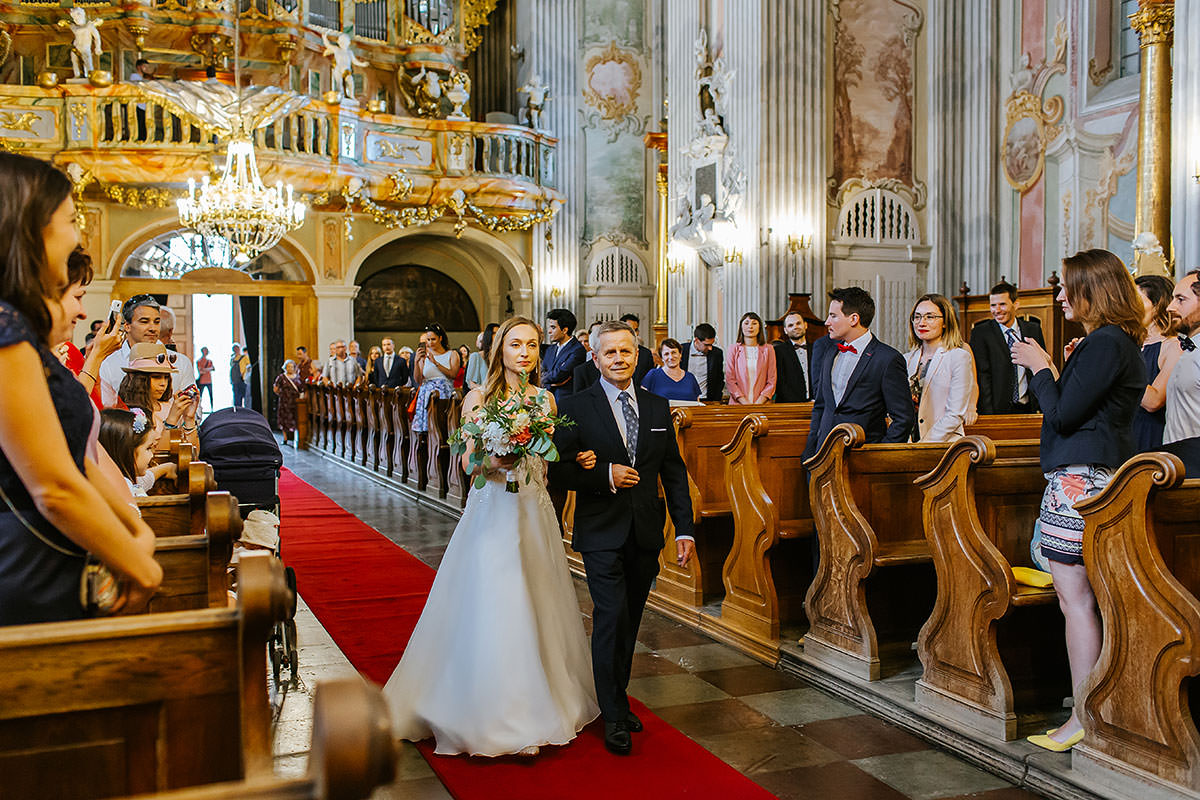 ślub w kościele św. Anny w Warszawie
