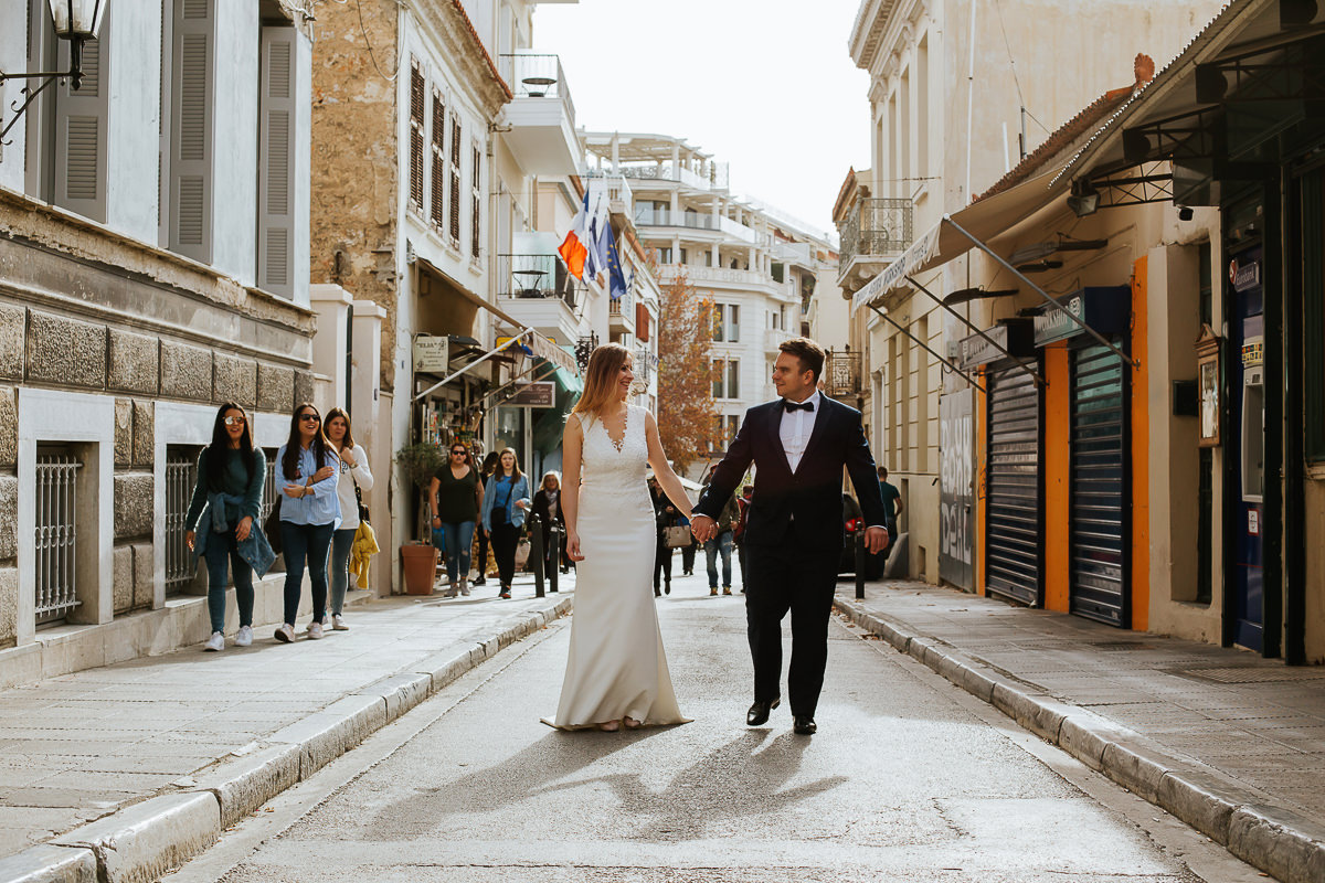 sesja poślubna w Atenach w Grecji